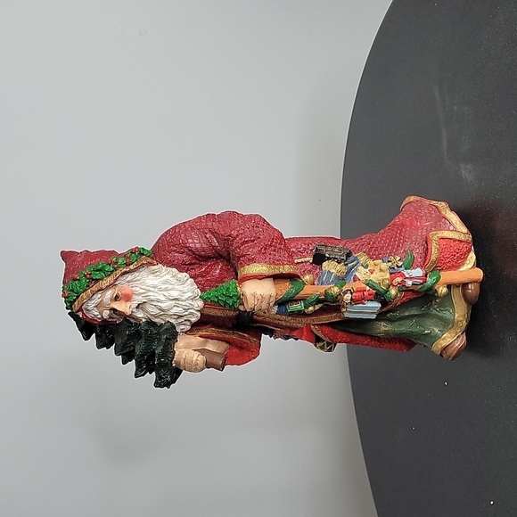 Musical Wind UP Santa Statue Figurine Home Decor Christmas - Picture 5 of 10